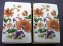 Vintage signed Limoges France plate 2 match box ho