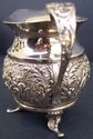 Antique Silver Sugar Creamer set Repousse Hallmark