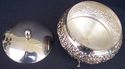 Antique Silver Sugar Creamer set Repousse Hallmark