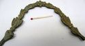 Architectural Vintage Antique Old Brass Pediment C