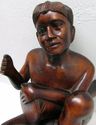 Antique great Vintage Carved Wood Art Sculpture Fi