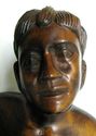 Antique great Vintage Carved Wood Art Sculpture Fi