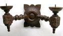 Antique Carved Wood wall Candle Holder of Dutch Vi