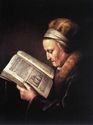 Antique Gerrit Dou Painting Framed Repousse Copper