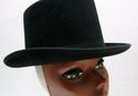 True Vintage Black Wool Costume Top Hat TopHat For