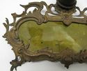 French Antique Victorian Bronze Inkwell Pen Tray D