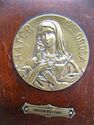 Antique Old French Orthodox Icon Brass Plaque Repo