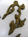 Lot 3 Antique French Vintage Brass Trim Pediment P