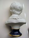 Vintage N Italian Bust Head Bisque Young Boy  Sign