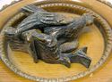 Ornate Hand Carved wood Eagle Vintage German Souve