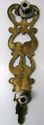 WOW Old Vintage Antique Ornate Brass Pediment Crow