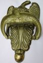 Large Stunning  Antique Brass Door Knocker Seal Em