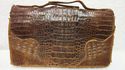 true Vintage  Alligator Crocodile Skin Leather Pur