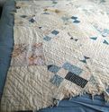 Terrific Old Antique Civil War Era Crazy Quilt Sha