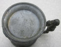 Antique Old Pewter Vintage Toby Stein Mug Figural 