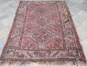 Antique Persian Knotted Wool Area Rug Thick Pile O