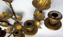 Italian Toleware Gold Painted Metal Flowers Bouque