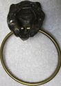 Lovely Small Antique Large Ringed Lions Head Face 