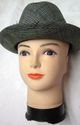 Vintage Tweed Fedora Mens Walking Hunting Hat Medi