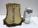 Stunning Old Vintage Lamp Shade Country Rawhide Le