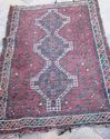 Antique Persian Knotted Wool Area Rug Thick Pile O