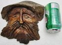  Vintage Folk Art Face Figurine Statue Bush Man Bl