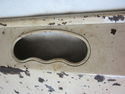 Huge Handpainted Serving Tray Vintage Toleware Flo