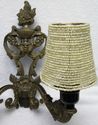 Lg Ornate Vintage French Solid  Brass Sconce Wall 