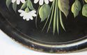 Huge Handpainted Serving Tray Vintage Toleware Flo