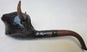 WOW Black Bull Head Smoking Tobago Pipe Spanish Vi