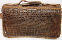 true Vintage  Alligator Crocodile Skin Leather Pur