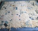 Terrific Old Antique Civil War Era Crazy Quilt Sha