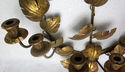 Italian Toleware Gold Painted Metal Flowers Bouque