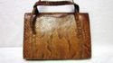 Gorgeous Vintage Brown Snake Skin Leather Purse La