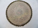 Vintage Italian Gold Brocade Doily Doiley Rug Tabl