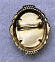 Awesome Vintage Lady's Cameo Brooch Jewelry Gold C