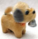 True Vintage Toy Key Wind-up Dog w Bell Old Squeak