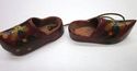 Tiny Minuature Pair of Clogs Primitive Antique Han