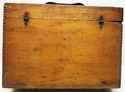 Old Vintage Wood Box Primitive Tools Storage Finge