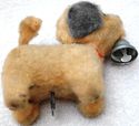 True Vintage Toy Key Wind-up Dog w Bell Old Squeak