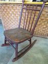 Antique Childs Size Rocking Chair Kids Farm Old Wo