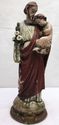 Antique Religious Art Statue St Joseph with the Ch