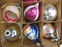 Vintage 12 Christmas Tree Glass Ornaments Poland M