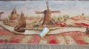 Large Vintage Antique Tapestry Goblin Dutch Countr