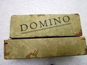 Vintage Set Dominos Dominoes 28 Wooden Blocks Piec