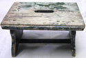 Antique Foot Milking Stool Farm Bench Wood Seat St