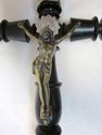 LG Antique Jesus Christ Wood Crucifix Cross Silver