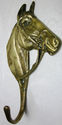 WoW Antique Horse Bust Head Brass Hat Coat Hanger 