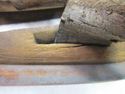 Rustic Primitive Antique Pair Wooden Ice Skates w 