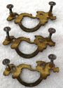 Great  Set 3 Ornate Antique Vintage Drawer Pulls F